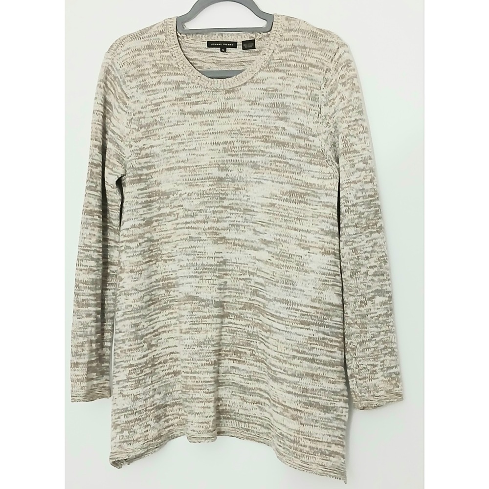 Jeanne Pierre Sweater Medium Beige‎ Tan Neutral Minimalist Knit Capsule Pullover
